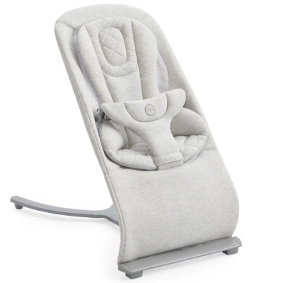 Детский шезлонг Hugger light grey Happy Baby 1